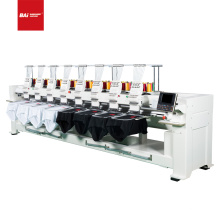 BAI high speed 8 head industry computerized hat flat t-shirt embroidery machine for factory